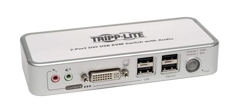 Tripp Lite B004-DUA2-K-R 2- Ports 2048 x 1536 IP54 AC Adapter KVM Switch