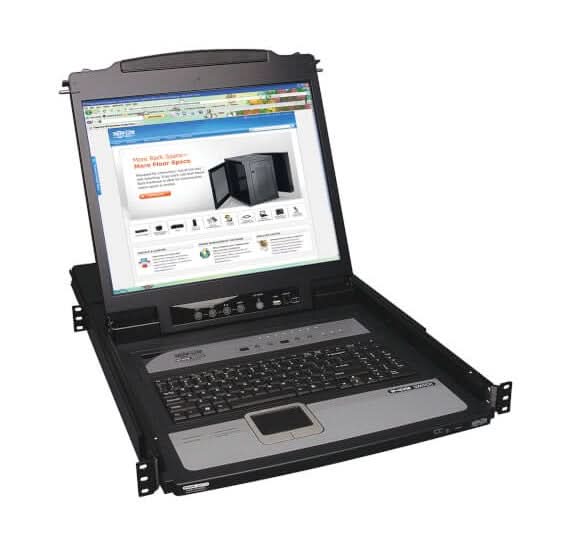 Tripp Lite B020-U08-19-IP 8-Ports 1280 x 1024 Rack Mount Console KVM Switch