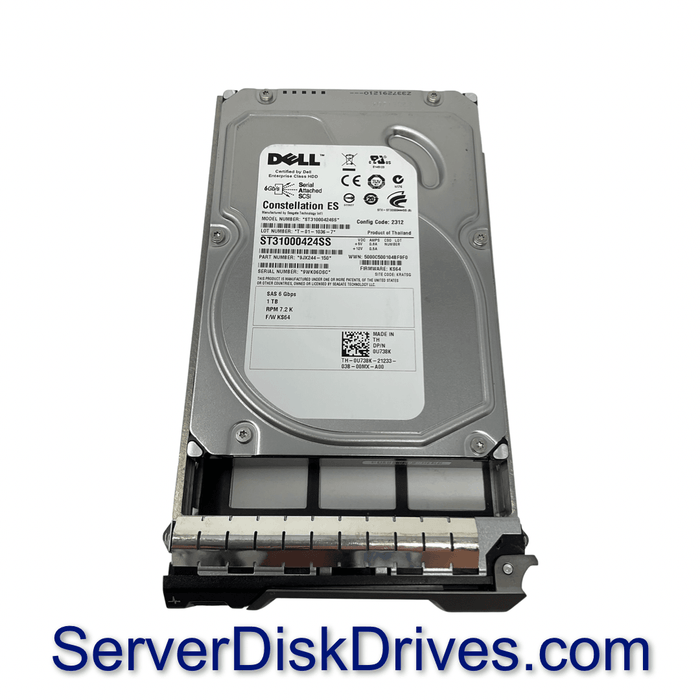 U738K — Dell 1TB 7.2K RPM 6Gb/s 3.5" NL SAS Drive ST31000424SS