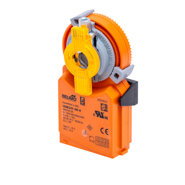UMB24Y-SR-R.1 | Rotary Actuator | 1 Nm | AC/DC 24 V | 2...10 V | 22 s | IP20 | clockwise rotation | Connector Plug 100 pcs | Belimo
