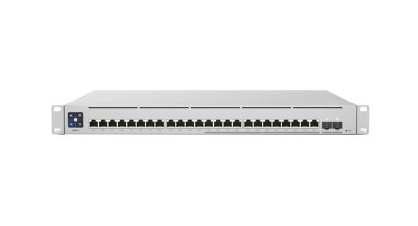 USW-24 - Ubiquiti UniFi 24-Ports 10/100/1000BASE-T Ethernet Layer 2 Rack-mountable Managed Network Switch with 2-Ports SFP