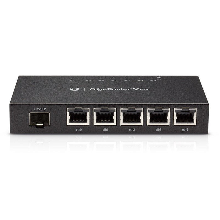 Ubiquiti EdgeRouter X 5-Ports 10/100/1000BASE-T Ethernet Desktop Router with 1-Port SFP - ER-X-SFP