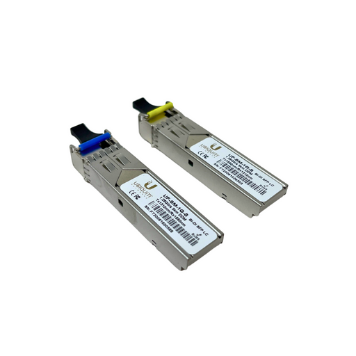 Ubiquiti U Fiber Single-Mode SFP Fiber Module 1Gig BiDi Transceiver 1 pair (UF-SM-1G-S)