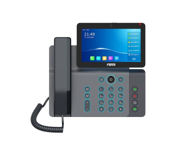 V67 - Fanvil 20-Lines Dual-Port Ethernet 7-inch Multi-Touch Screen Bluetooth Wi-Fi Flagship Video VoIP Phone