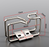 Single D-ring Vertical Cable Manager with M6 Model Screws and Nuts