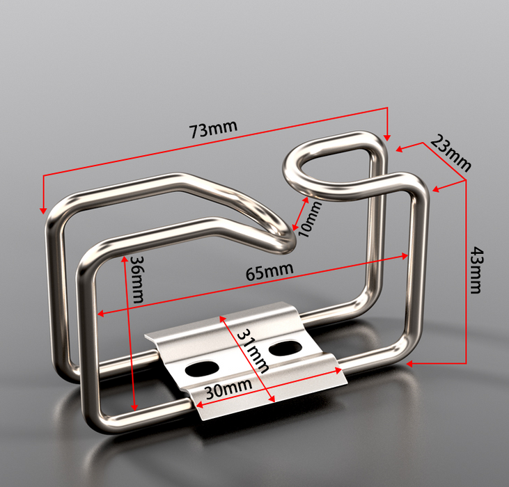 Single D-ring Vertical Cable Manager with M6 Model Screws and Nuts