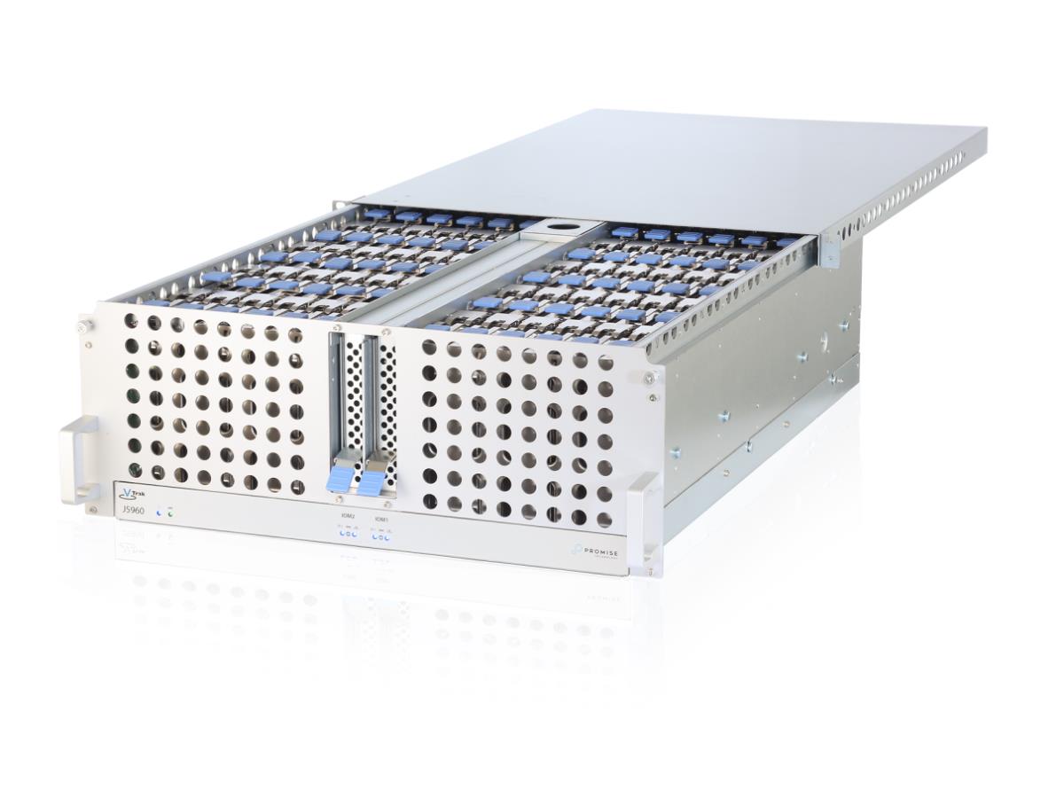 Promise VTrak J5960 VTJ5960SDX22TX 22TB 60-Bay 4U NL-SAS 1200W Gigabit Ethernet Network Storage Server