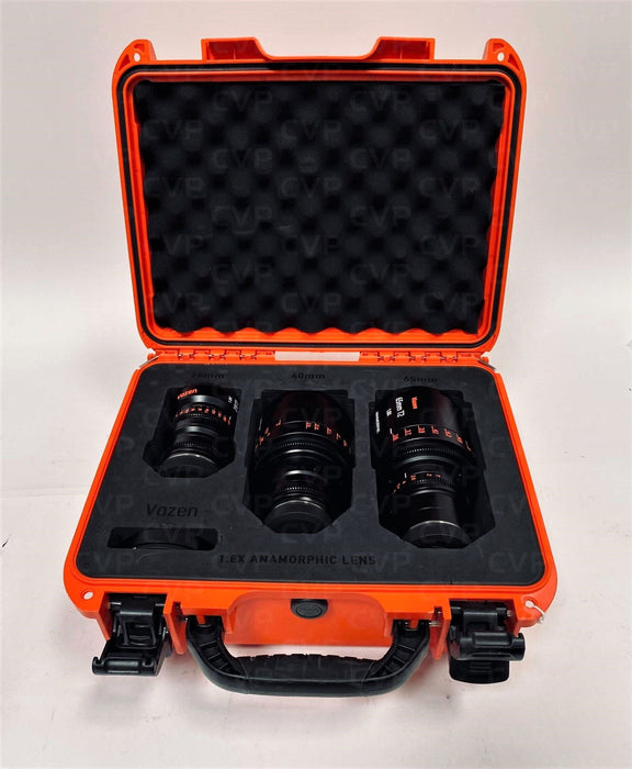 Vazen 28mm, 40mm, 65mm RF Lens Bundle with Hard Case (Blue)