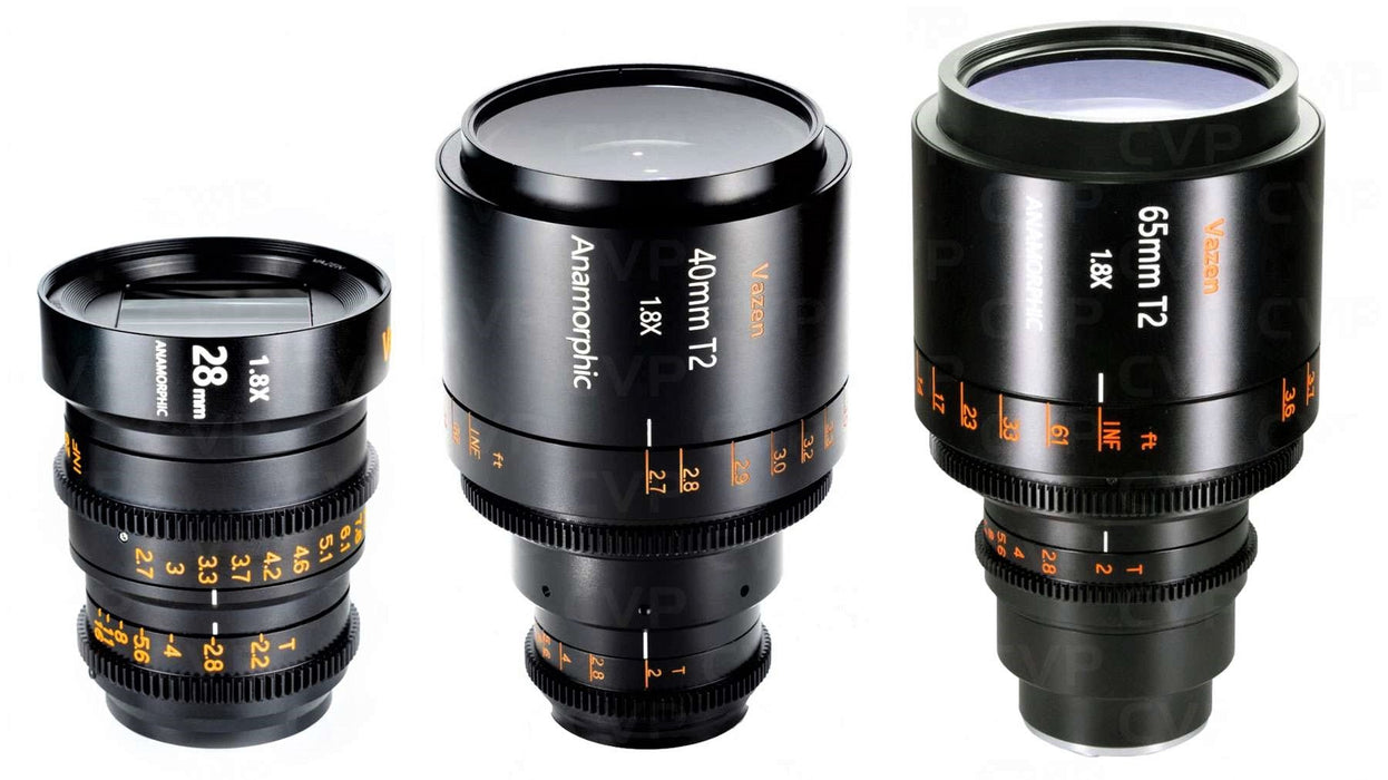 Vazen 28mm, 40mm, 65mm RF Lens Bundle with Hard Case (Blue)