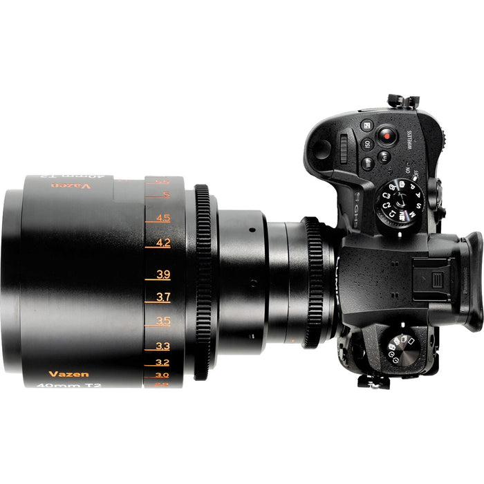 Vazen 40mm T/2 1.8X Anamorphic Lens (MFT, Amber)