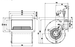 D2E097-BK66-48 EBM-PAPST Fan Centrifugal  50/55W