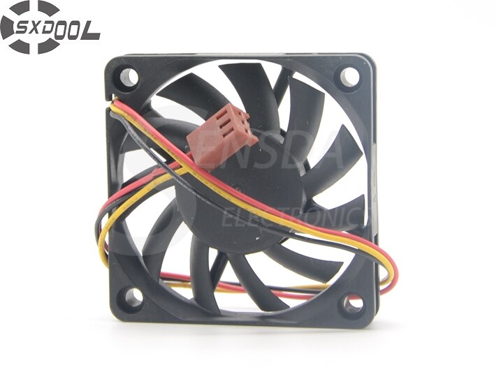 Everflow R126010BU 12V DC 60x60x10mm Brushless Cooling Fan