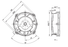W2E208-BA20-01 Ebm-Papst AC FAN AXIAL BALL BEARING 230V