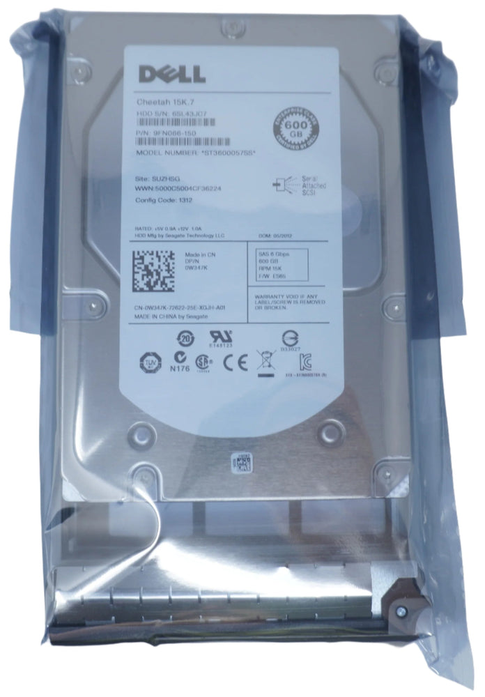 Dell ST3600057SS W347K 600gb 15k 3.5in SAS Hard Drive