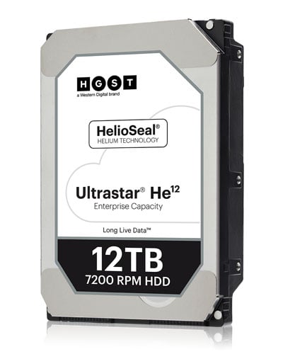 WD 0F29560 ultrastar he12 12tb 7.2k sas-12gbps 4kn 3.5" hdd | USED