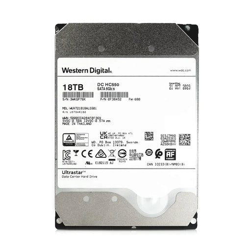WD 0F38452 Ultrastar DC HC550 18TB SATA 6Gb/s 3.5inch Hard Drive | USED