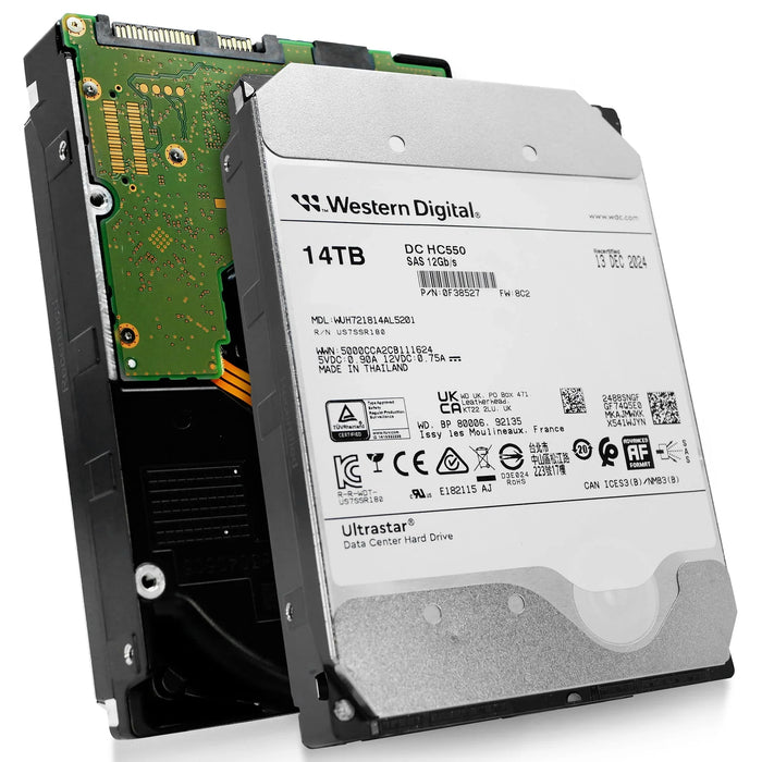 WD Ultrastar DC HC550 14TB SAS 12Gb/s 7200RPM 512MB Cache (512e / SED-TCG) 3.5-inch Internal Hard Drive - 0F38527