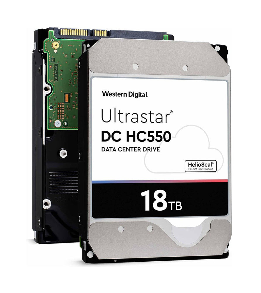 WD Ultrastar DC HC550 18TB SAS 12Gb/s 7200RPM 512MB Cache (512e / SED-FIPS) 3.5-inch Internal Hard Drive - WUH721818AL5205