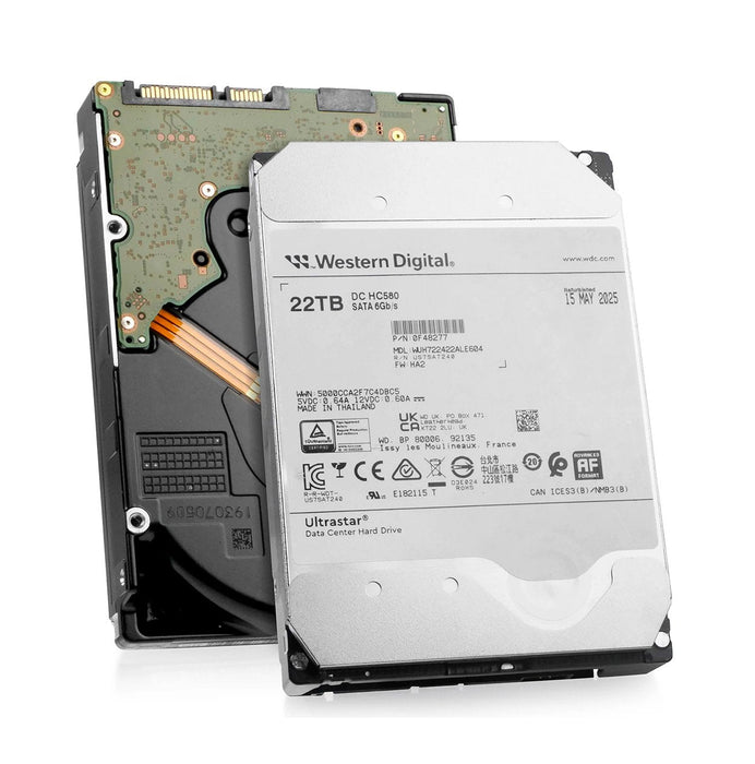 WD Ultrastar DC HC580 22TB SATA 6Gb/s 7200RPM 512MB Cache (512e / SE) Data Center 3.5-inch Internal Hard Drive - 0F48277