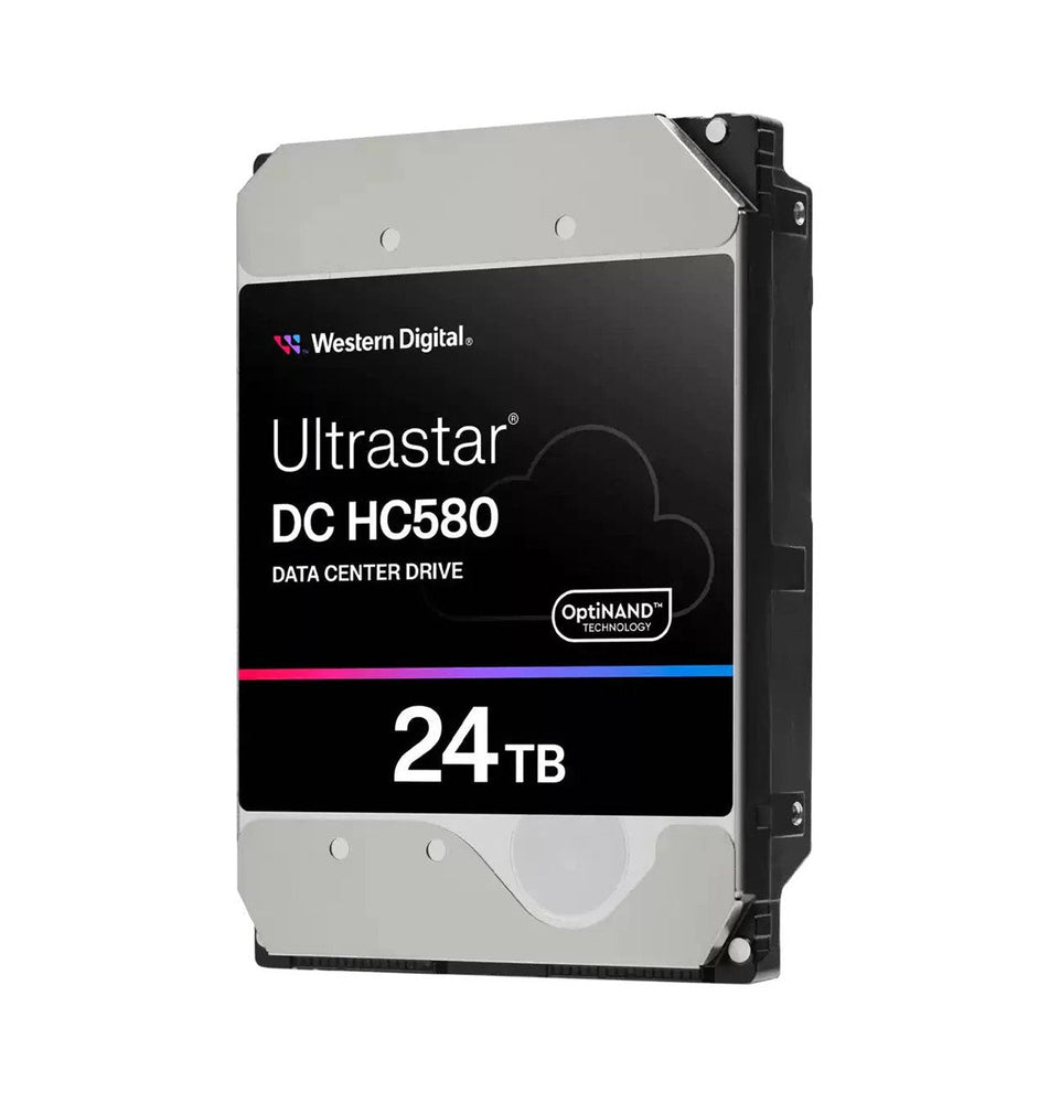 WD Ultrastar DC HC580 24TB SAS 12Gb/s 7200RPM 512MB Cache (512e / SED-TCG) Data Center 3.5-inch Internal Hard Drive - WUH722424AL5201