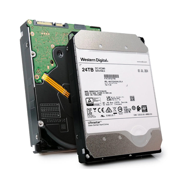 WD Ultrastar DC HC580 24TB SATA 6Gb/s 7200RPM 512MB Cache (512e / SE) Data Center 3.5-inch Internal Hard Drive - 0F62796