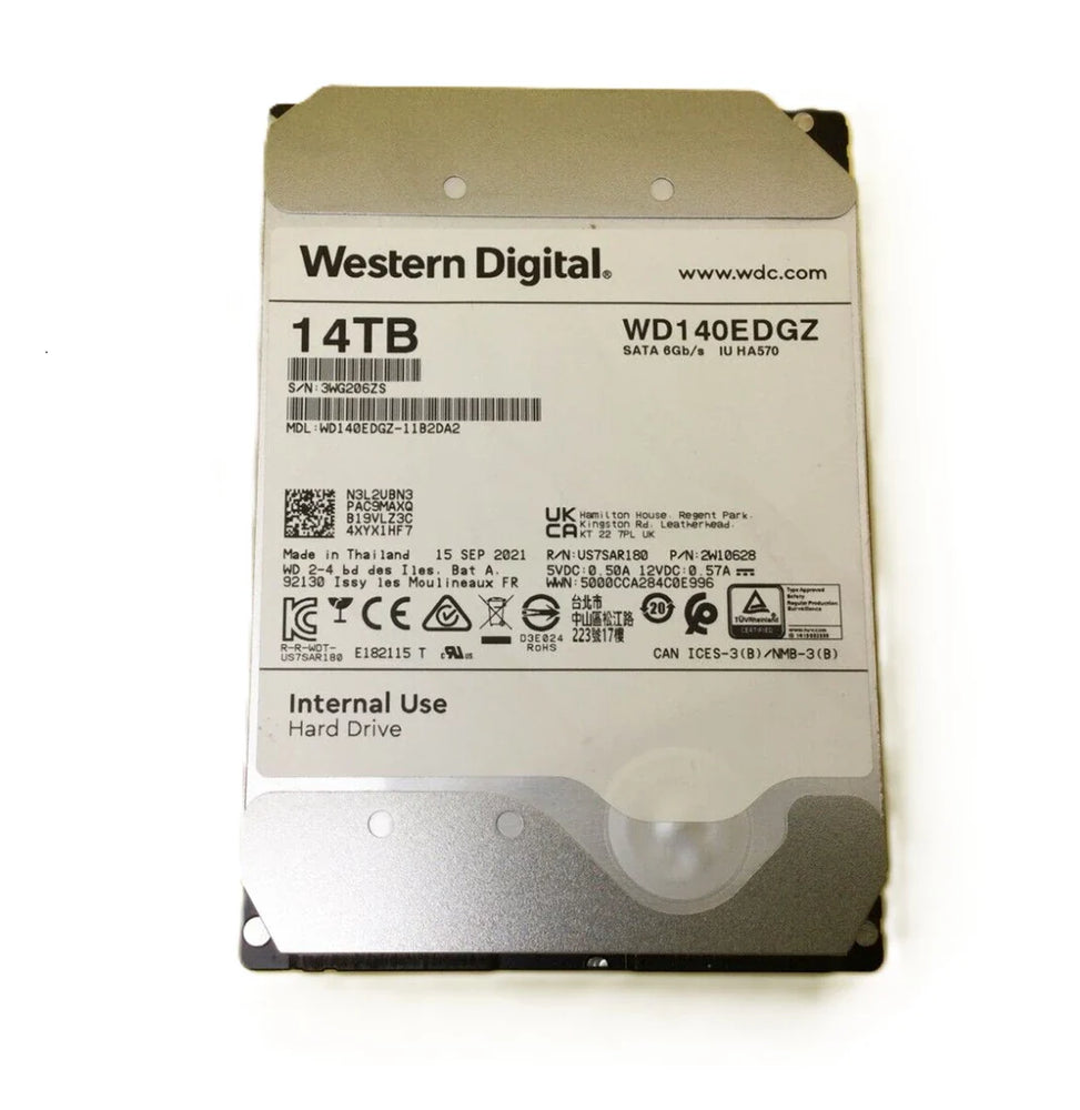 WD WD140EDGZ 14TB 5400RPM SATA 6.0Gbps 256MB Cache 3.5inch HDD | USED