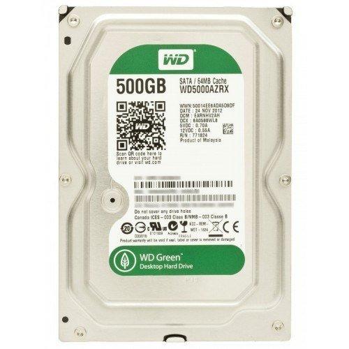WD5000AZRX — WD 500GB IntelliPower 64MB SATA 6.0Gb/s 3.5" Hard Dr