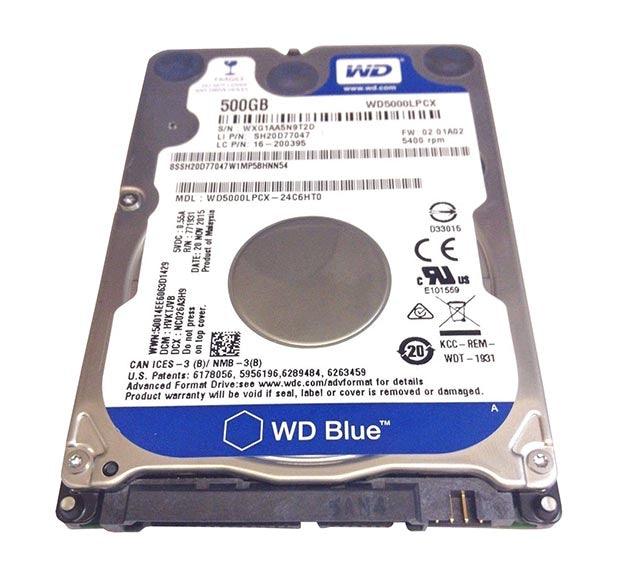 WD5000LPCX — WD 500GB 5400 RPM 7mm 16MB SATA 6.0GB/S 2.5" Drive