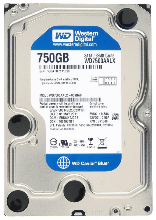WD WD7500AALX 750GB 7200RPM 3.5" SATA Desktop Drive