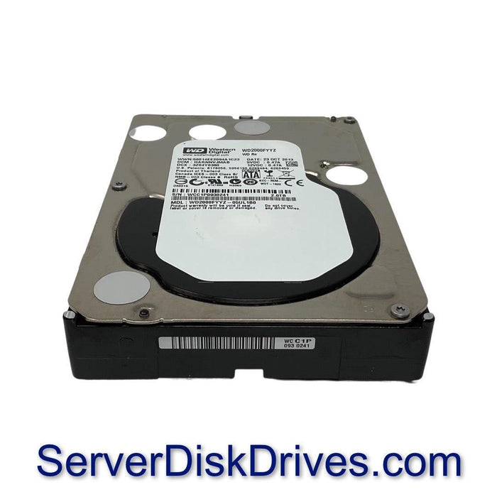 WD2000FYYZ — Western Digital 2TB 7.2K RPM 6Gbps 3.5" SATA Hard Dr