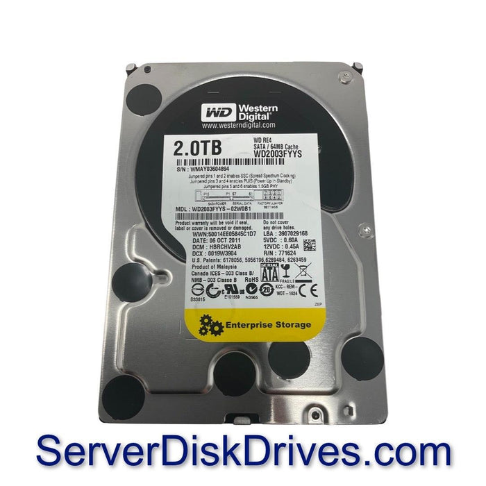 WD2003FYYS — Western Digital 2TB 7.2K 3Gb/s 64MB 3.5" SATA Hard D