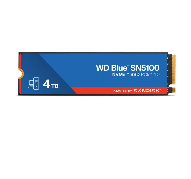 Western Digital Blue SN5100 WDS400T5B0E 4TB PCIe Gen 4.0 ×4 (NVMe) M.2 2280 SSD