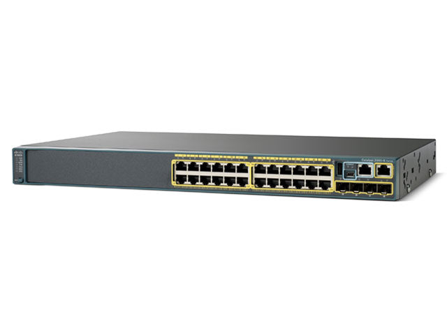 WS-C2960-24TC-S Cisco Catalyst 2960 24 10/100 Ports + 2 Dual Purpose Ports