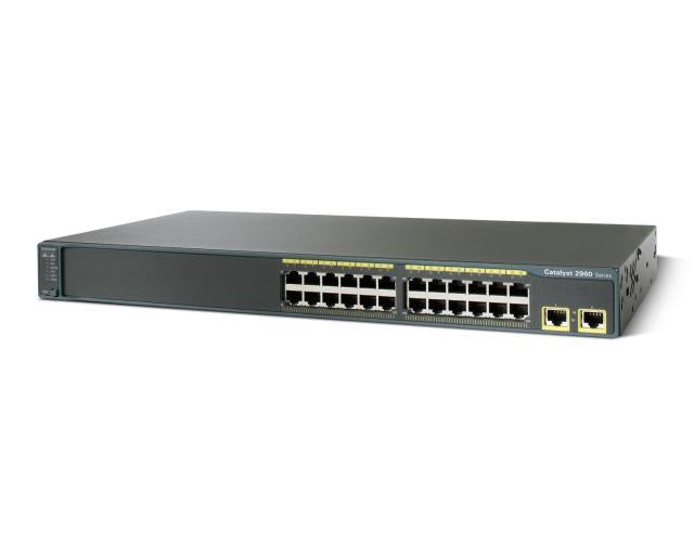WS-C2960-24TT-L Cisco Catalyst 2960 24 10/100 2GE Lan