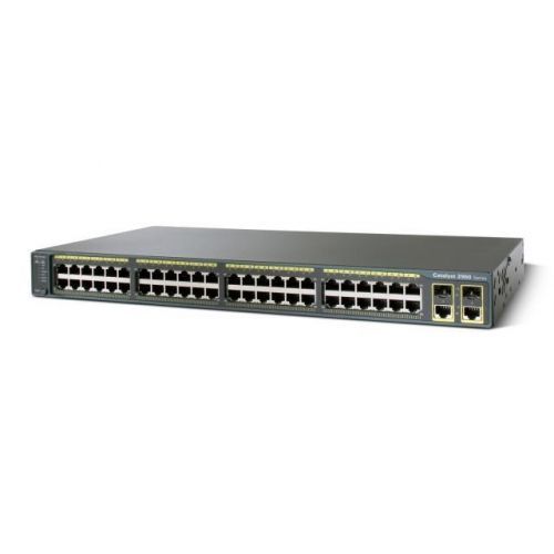 WS-C2960-48TC-L - Cisco Catalyst 2960 Series 48-Ports 10/100BASE-TX Fast Ethernet Layer 3 Rack-mountable Managed Network Switch