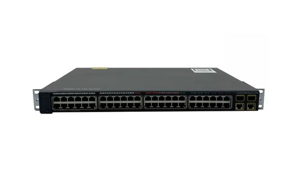 WS-C2960+48PST-L - Cisco Catalyst 2960 Plus Series 48-Ports 10/100BASE-TX Fast Ethernet Layer 2 Rack-mountable Managed Network Switch with 2-Ports SFP