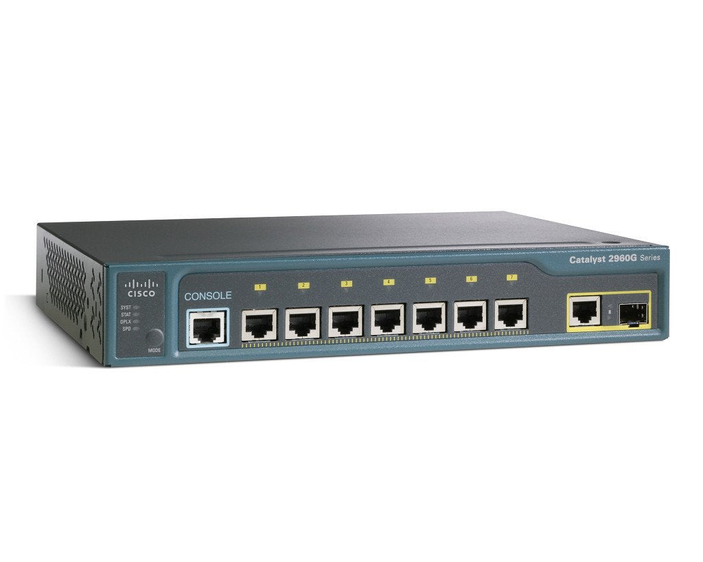 WS-C2960G-8TC-L Cisco Catalyst 2960 7 10/100/1000 + 1 SFP