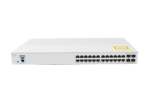 WS-C2960L-24PQ-LL - Cisco Catalyst 2960L 24-Ports 10/100/1000Base-T PoE+ Network Switch with 4-Ports SFP+