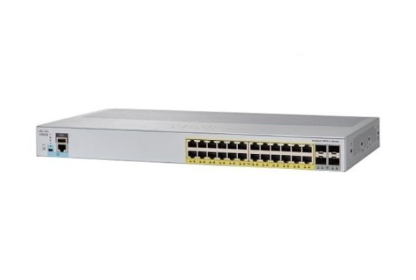 WS-C2960L-24TS-AP - Cisco Catalyst 2960-L Series 24-Ports 10/100/1000BASE-T Ethernet Layer 2 Rack-mountable Managed Network Switch with 4-Ports SFP