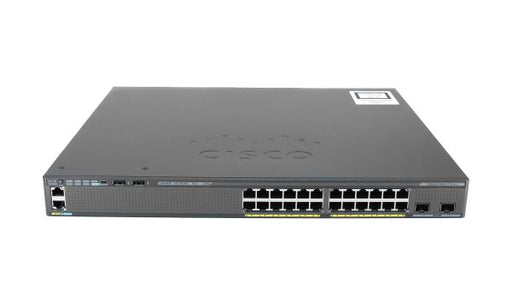 WS-C2960X-24PD-L++ - Cisco Catalyst 2960-X Series 24-Ports 10/100/1000BASE-T Ethernet Layer 3 Rack-mountable Managed Stackable Switch with 2-Ports SFP+