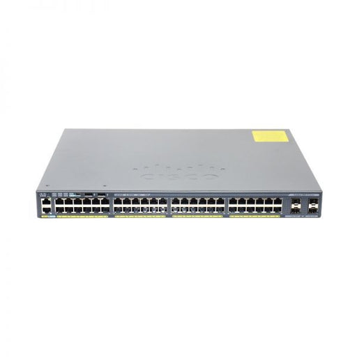 WS-C2960X-48FPS-L - Cisco Catalyst 2960-X Series 48-Ports 10/100/1000BASE-T Ethernet Layer 3 Rack-mountable Managed Network Switch with 4-Ports SFP