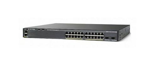 WS-C2960XR-24TD-I - Cisco Catalyst 2960-XR Series 24-Ports 10/100/1000BASE-T Ethernet Layer 3 Rack-mountable Managed Network Switch with 2-Ports SFP+