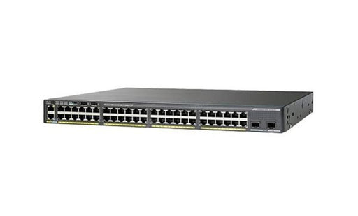 WS-C2960XR-48TD-I - Cisco Catalyst 2960-XR Series 48-Ports 10/100/1000BASE-T Ethernet Layer 3 Rack-mountable Managed Network Switch with 2-Ports SFP+