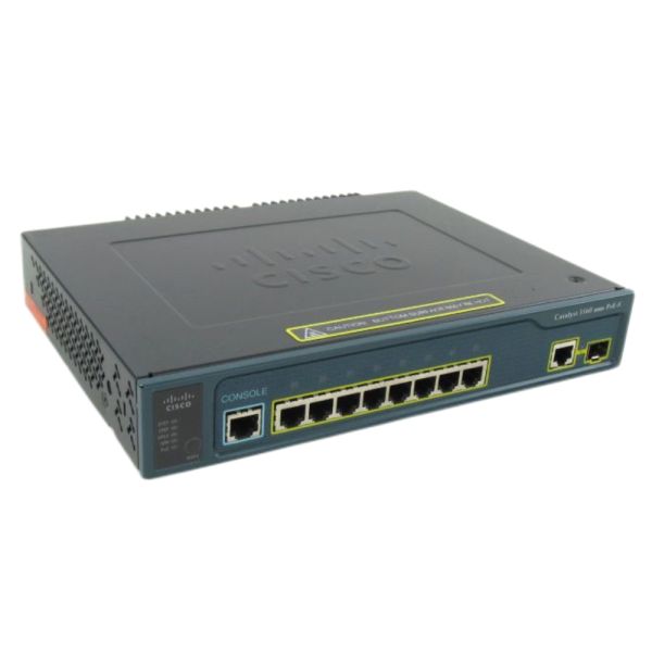 WS-C3560-8PC-S - Cisco Catalyst 3560 Series 8-Ports 10/100/1000BASE-T PoE+ Layer 2 Rack-mountable Managed Compact Switch with 1-Port SFP
