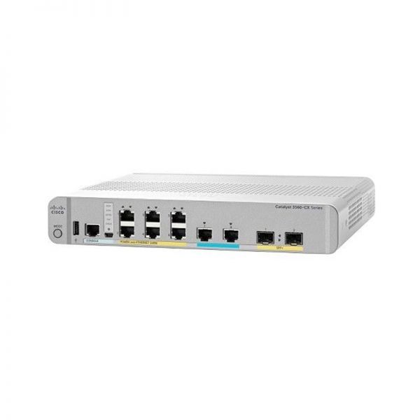 WS-C3560CX-8XPD-S - Cisco Catalyst 3560-CX Series 8-Ports 10/100/1000BASE-T PoE+ Layer 3 Rack-mountable Managed Compact Switch with 4-Ports SFP+