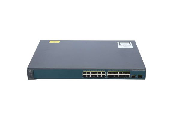 WS-C3560V2-24TS-E - Cisco Catalyst 3560V2 24-Port 1GbE RJ-45 Rack-Mountable Network Switch with 2-Port SFP