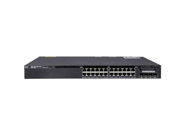 WS-C3650-24TS-E - Cisco Catalyst 3650 Series 24-Ports 10/100/1000BASE-T Ethernet Layer 2 Rack-mountable Managed Network Switch with 4-Ports SFP