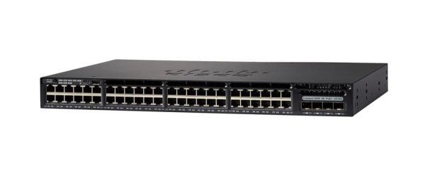 WS-C3650-48PQ-S - Cisco Catalyst 3650 Series 48-Ports 10/100/1000BASE-T PoE+ Layer 2 Rack-mountable Managed Network Switch with 4-Ports SFP+