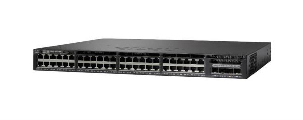 WS-C3650-48TD-E - Cisco Catalyst 3650 Series 48-Ports 10/100/1000BASE-T Ethernet Layer 2 Rack-mountable Managed Network Switch with 2-Ports SFP+