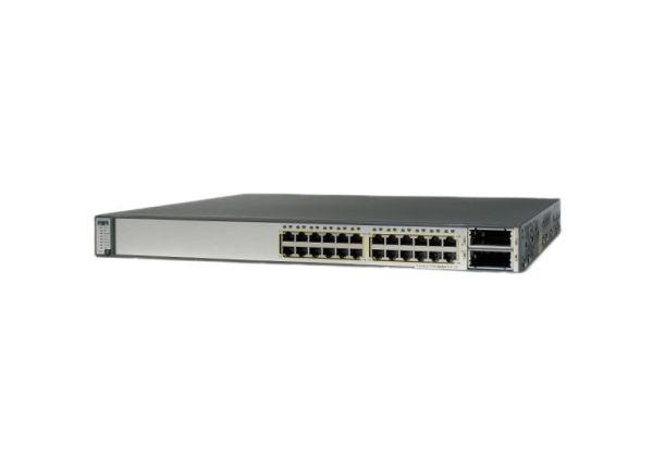 WS-C3750E-24TD-E - Cisco Catalyst 3750-E Series 24-Ports 10/100/1000BASE-T Ethernet Layer 2 Rack-mountable Managed Stackable Switch